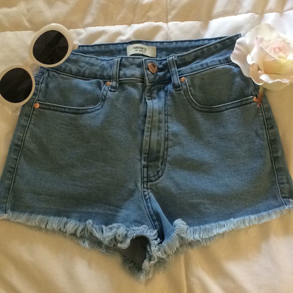 High Wasted Jean Shorts